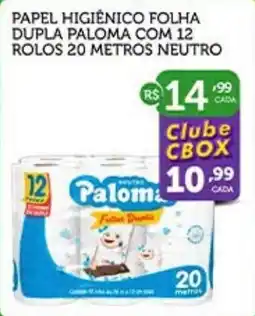 CenterBox papel higiênico folha dupla paloma oferta