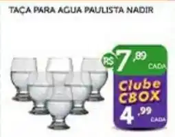 CenterBox Taça para água paulista nadir oferta