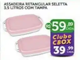 CenterBox Assadeira retangular seletta oferta