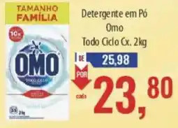 Supermercados BH Detergente em Pó Omo Todo Ciclo oferta