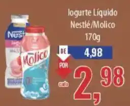 Supermercados BH logurte Líquido Nestlé Molico oferta