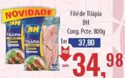 Supermercados BH Filé de Tilápia BH oferta