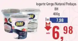 Supermercados BH logurte grego/natural/pedaços oferta
