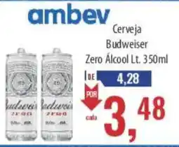 Supermercados BH Cerveja Budweiser Zero Alcool oferta
