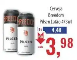 Supermercados BH Cerveja Breedom Pilsen Latão oferta