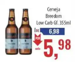 Supermercados BH Cerveja Breeedom Low Carb Gf oferta