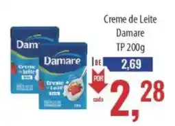 Supermercados BH Creme de Leite Damare oferta