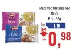 Supermercados BH Macarrão Instantâneo Ninfa oferta