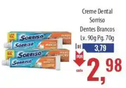 Supermercados BH Creme Dental Sorriso Dentes Brancos oferta