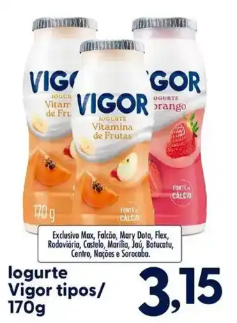 Iogurte vigor tipos