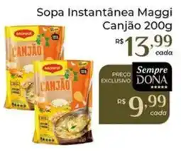 Dona de Casa Sopa instantânea maggi canjão oferta
