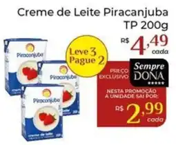 Dona de Casa Creme de Leite Piracanjuba oferta