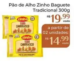 Dona de Casa Pão de Alho Zinho Baguete Tradicional oferta