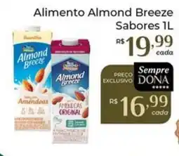 Dona de Casa Alimento Almond Breeze Sabores oferta