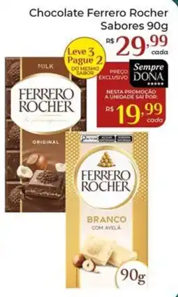 Dona de Casa Chocolate ferrero rocher sabores oferta