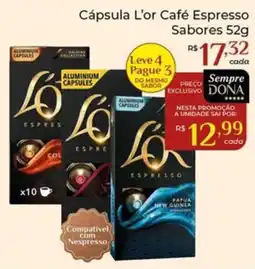 Dona de Casa Cápsula l'or café espresso sabores oferta