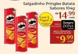 Dona de Casa Salgadinho Pringles Batata Sabores oferta