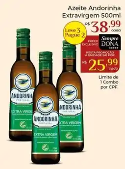 Dona de Casa Azeite andorinha extravirgem oferta