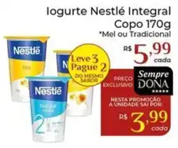 Dona de Casa Iogurte Nestlé Integral oferta