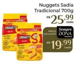 Dona de Casa Nuggets sadia tradicional oferta