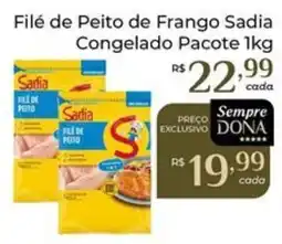 Dona de Casa Filé de peito de frango sadia oferta