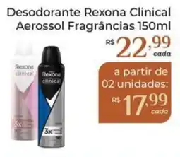 Dona de Casa Desodorante rexona clinical aerossol fragrâncias oferta