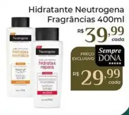 Dona de Casa Hidratante Neutrogena fragrâncias oferta