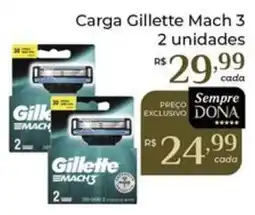 Dona de Casa Carga gillette mach 3 oferta