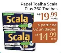 Dona de Casa Papel toalha scala plus 360 toalhas oferta