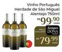 Dona de Casa Vinho Português Herdade de São Miguel Alentejo oferta