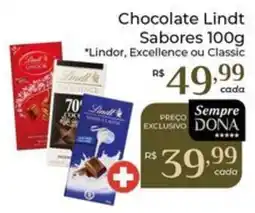 Dona de Casa Chocolate Lindt Sabores oferta