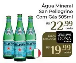 Dona de Casa Água Mineral San Pellegrino Com Gás oferta