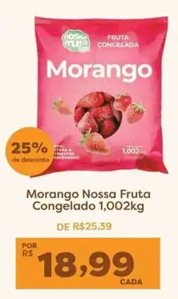 Mercadinhos São Luiz Morango nossa fruta congelado oferta