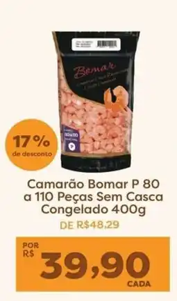 Mercadinhos São Luiz Camarão bomar p 80 a 110 peças sem casca oferta