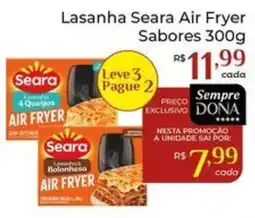 Dona de Casa Lasanha seara air fryer sabores oferta