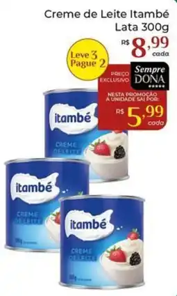 Dona de Casa Creme de Leite Itambé oferta