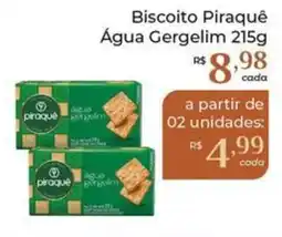 Dona de Casa Biscoito Piraquê Água Gergelim oferta