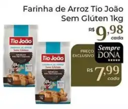 Dona de Casa Farinha de Arroz Tio João Sem Glúten oferta