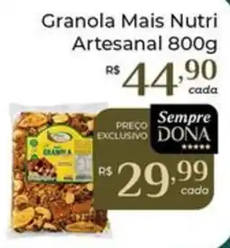 Dona de Casa Granola mais nutri artesanal oferta