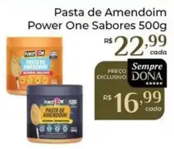 Dona de Casa Pasta de Amendoim Power One Sabores oferta