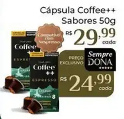 Dona de Casa Cápsula coffee++ sabores oferta