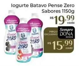 Dona de Casa Iogurte Batavo Pense Zero Sabores oferta