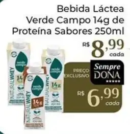Dona de Casa Bebida Láctea Verde Campo oferta