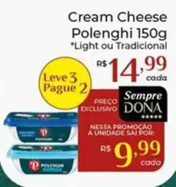 Dona de Casa cream cheese polenghi oferta