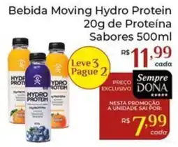 Dona de Casa Bebida Moving Hydro Protein oferta