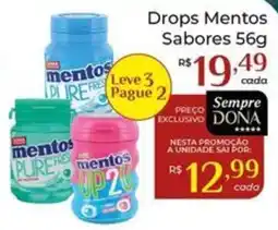 Dona de Casa Drops Mentos Sabores oferta