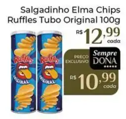 Dona de Casa Salgadinho Elma Chips Ruffles Tubo Original oferta