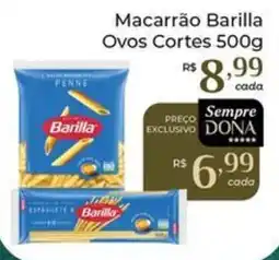 Dona de Casa Macarrão Barilla Ovos Cortes oferta