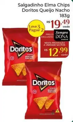 Dona de Casa Salgadinho Elma Chips Doritos Queijo Nacho oferta