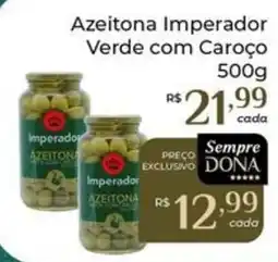 Dona de Casa Azeitona verde com caroço oferta